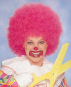 Hot Pink Clown Afro
